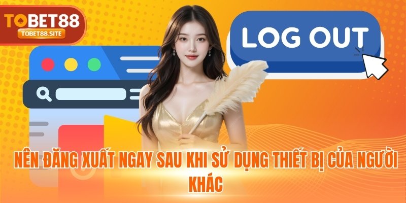 Nên đăng xuất ngay sau khi sử dụng thiết bị của người khác